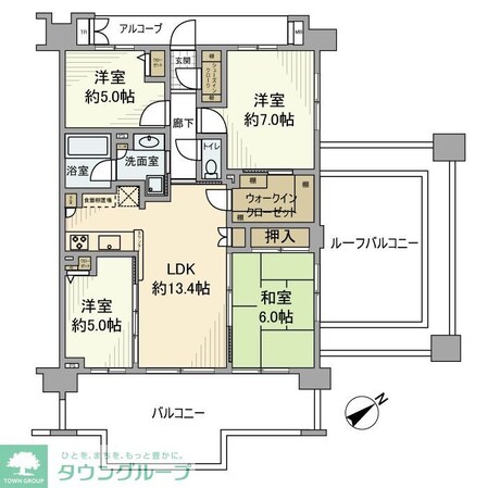 コットンアイランドアルテの物件間取画像